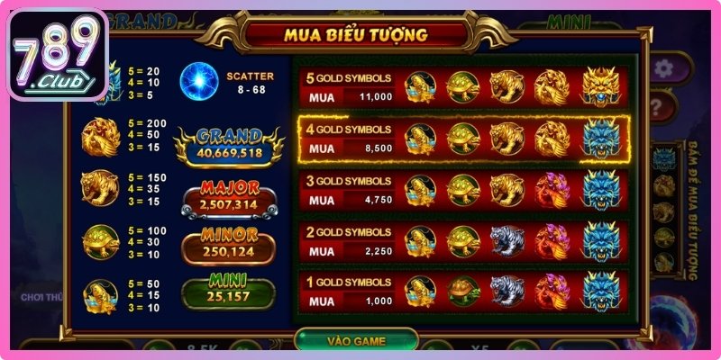 Kho báu tứ linh 789club với chủ đề huyền thoại phương Đông 